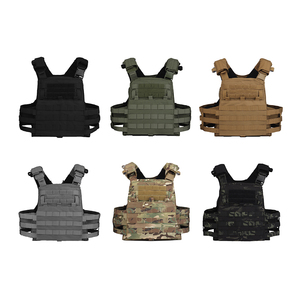 Gilet tactique d'extérieur réglable avec système MOLLE, pochettes modulaires, tissu camouflage durable pour usage extérieur - Product Image 3