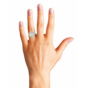 GIA แหวนหมั้นเพชรธรรมชาติที่ได้รับการรับรองมาตรฐาน18K ทอง18K ปาร์ตี้งานแต่งงานออกแบบ IGI ได้รับการรับรองเครื่องประดับเพชรจำนวนมากที่เชื่อถือได้ - Product Image 2