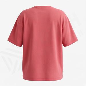 T-shirt ample de haute qualité en coton pour femme, coupe décontractée, épaules tombantes, tendance, idéal pour l'été - Product Image 2