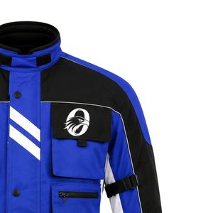 Chaqueta de Motocicleta Azul y Negra para Hombre, Chaqueta de Protección para Motociclistas, Ligera, Duradera, para Carreras, Deportes al Aire Libre - Product Image 5