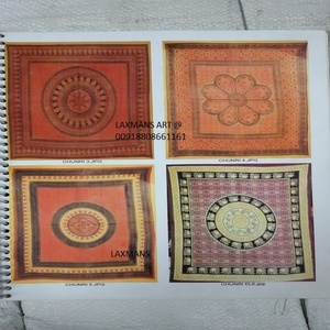 ผ้าปูที่นอน/แขวนผนังทำจากผ้าฝ้ายหลากสีสำหรับแขวนขนาดควีนไซส์ทำมือผู้ผลิตจากต้นไม้แห่งชีวิตในอินเดียดีไซน์แบบผสมใหม่ - Product Image 3