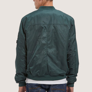 Bomber Jacket 2026 New Wholesale Custom Made Stand Collar Winter Front Logo Customized Color & Size for <b>Men</b> - Product Image 4