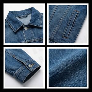 แจ็กเก็ตผ้ายีนส์สำหรับผู้ชายเสื้อลำลองสำหรับฤดูหนาวโลโก้ด้านหน้าสไตล์ฮิปฮอปแห้งเร็วแบบวินเทจ - Product Image 4