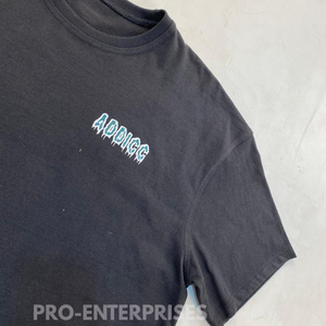 T-shirt homme de haute qualité, 100% coton, poids lourd, coupe oversize, col montant imprimé, style boxy. - Product Image 3