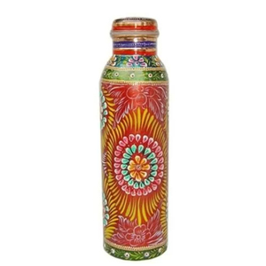 Muti Colour Print Style Pure Copper Water <b>Bottle</b> With Advanced Leak Proof Ayurveda and Health Benefits Copper Water <b>Bottles</b> - Product Image 5