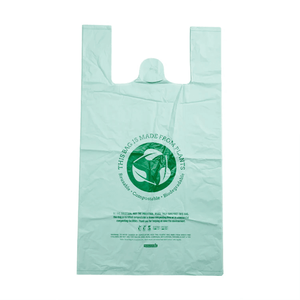 Bolsas de Camiseta Biodegradables de HDPE, Bolsas de Mano Coloridas con Impresión en Grabado y Relieve, Bolsas de Transporte Reutilizables Multiusos para Supermercado - Product Image 1