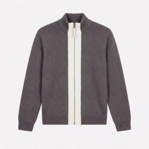 Sudadera con Capucha de Una Pieza para Hombre, 100% Lana Merino, Tejida, Informal, para Otoño e Invierno, Talla Grande, Manga Larga - Product Image 1