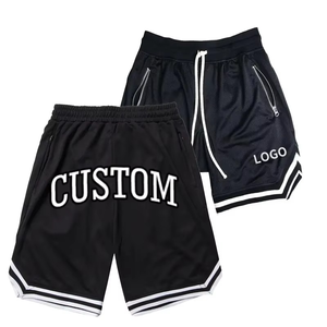 Custom Wholesale Mens Running Fitness Fast-drying 100% Polyester Casual Front Logo Training <b>Pants</b> <b>Mesh</b> Basketball Shorts - Product Image 2