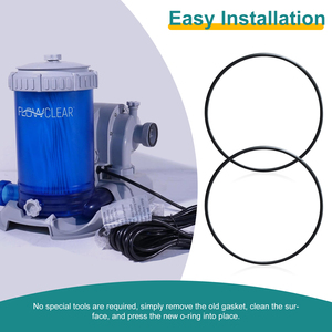 Junta tórica P61733/P6025 compatible con accesorios para piscinas <span class=keywords><strong>Bestway</strong></span> Flowclear, junta de repuesto para <span class=keywords><strong>bomba</strong></span> de filtro de piscina (2 piezas) - Product Image 5
