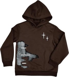 เสื้อฮู้ดดี้โอเวอร์ไซส์สีน้ำตาลล้วนสำหรับผู้ชาย แขนยาว ทรงปกติ สไตล์สตรีทแวร์ สำหรับฤดูใบไม้ร่วงและฤดูหนาว พร้อมบริการพิมพ์ลายดิจิทัลแบบ OEM - Product Image 1