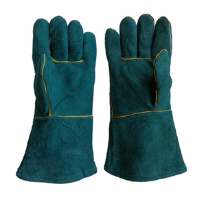 Guantes de Soldadura de Cuero Vacuno de Primera Calidad, Talla XL, Palma Doble y Dedos Reforzados, Antideslizantes e Impermeables - Product Image 1