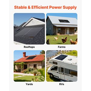 2 Pannelli Solari Bifacciali Shingel da 400W, Modulo Fotovoltaico Monocristallino Tipo N 16BB, Efficienza 24%, Impermeabile IP65 con Connettori MC4 - Product Image 6