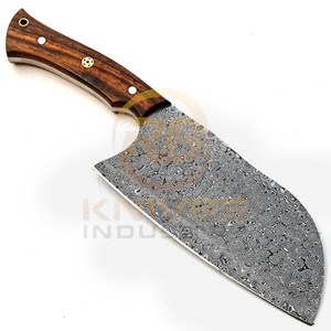Custom Handmade Damascus Steel Cleaver <b>Knife</b> Butcher Chef <b>Knife</b> Razor <b>Sharp</b> Meat Chopper Wooden Handle <b>Kitchen</b> <b>Knife</b> Wholesale - Product Image 2