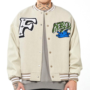 Chaquetas Varsity de Lona para Hombre con Bordado Personalizado, Estilo de Moda Invernal, Fabricación Personalizada, Impermeables y Resistentes al Viento - Product Image 1