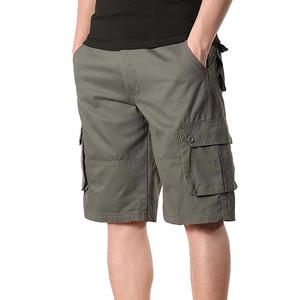 Wholesale Men's Solid Eco-friendly Worsted Nylon/Cotton Cargo Shorts Breathable Anti-Wrinkle Casual Summer OEM Service - Product Image 5