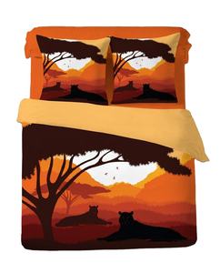 Oeko Tex <b>Cheap</b> Bulk Supplier 100% Polyester Micro Fabric 70 Gsm High Quality Panel Printed Vintage Home <b>Duvet</b> Cover 3 pieces Set - Product Image 4