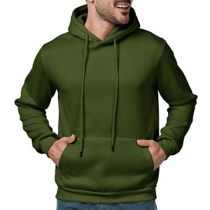 Nueva Llegada, Sudadera con Capucha Extra Grande de Invierno para Hombre, 100% Algodón de la Mejor Calidad, Personalizable, MOQ Bajo, Precio Económico, Color Verde - Product Image 4