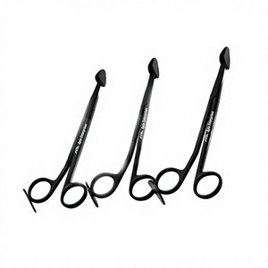 Ensemble de 3 ciseaux de dissection SuperCut noirs Trepsat pour lifting facial, à pointe spatulée, instruments chirurgicaux manuels, 10 mm, 15 mm, 20 mm - Product Image 1