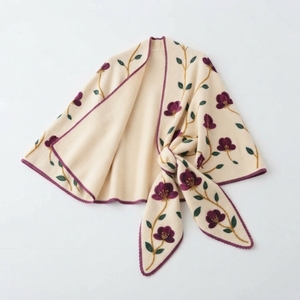 Ponchos de Lana de Cachemira Sólidos y Elegantes para Mujer, Capas Tejidas, Chales de Pashmina, Bufandas Multifuncionales - Product Image 6