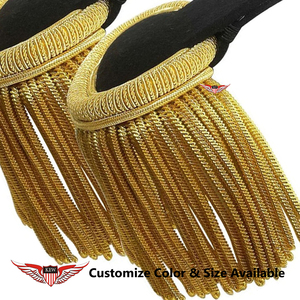 Epaulettes de Hombro de Alta Calidad Personalizadas con Flecos y Banda Ceremonial, Estilo Napoleón Francés, Vintage y Ecológicas - Product Image 3