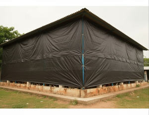 Bâche de construction 300 g/m² en HDPE, protection contre la poussière et la pluie, option ignifuge, imperméable, durable - Product Image 5