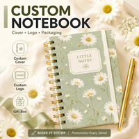 Carnet de notes LABON esthétique vert sauge à spirale, reliure double spirale dorée, format A8 mini, grille à pois, pour mémos quotidiens, idéal comme cadeau