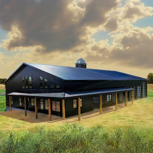Modern Design Barndominium <strong>Houses</strong> in <strong>Black</strong> Color - Product Image 1