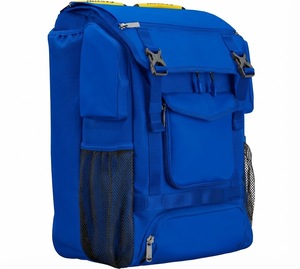 Mochila Deportiva Azul 600D de 30-40L con Bolsillo Lateral de Malla y Compartimento Frontal - Product Image 2
