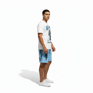 Conjunto Deportivo Personalizado de 2 Piezas para Hombre, 100% Algodón, Estampado DTG, Pantalones Cortos y Camisetas Deportivas, Traje para Correr, Conjunto de Baloncesto - Product Image 5
