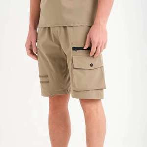 Conjunto Deportivo Casual de Invierno para Hombre, 100% Algodón, Secado Rápido, Camiseta de Manga Corta y Pantalones Cortos hasta la Rodilla, 2 Piezas - Product Image 4