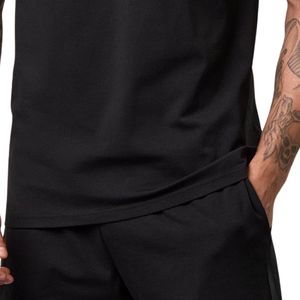 Men’s Black Athletic Crew Neck T Shirt Short Sleeve Breathable Lightweight Running Fitness Gym Workout Sportswear Training Tee - Product Image 6