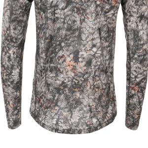 Chemise de chasse à manches longues pour homme, camouflage, col rond, polyester respirant, vêtement d'extérieur pour l'été, logo personnalisé, doublure en coton - Product Image 4