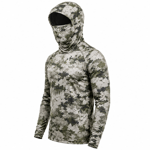 Men's UPF 50+ Performance Fishing <b>Hoodie</b> Quick Dry Long Sleeve <b>Thin</b> Polyester Microfiber Hunting Jacket Embroidered Autumn - Product Image 4