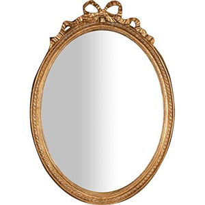 Miroir mural rectangulaire au design attrayant, finition feuille d'or, cadre torsadé en métal, décoration murale pour la maison, prix d'usine - Product Image 4