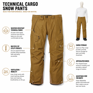 Custom Waterproof Snowboarding Pants <b>Men</b> Durable Breathable Ski <b>Trousers</b> Insulated Winter Sports Gear OEM Manufacturer Supply - Product Image 5