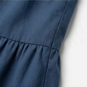 Jupe courte à taille élastique pour femmes, couleur unie, volants, style décontracté, 100% polyester, à porter en toutes saisons - Product Image 5