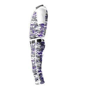 Digicam Men's <b>Baseball</b> Uniform Set Sublimated Camouflage Jersey Pants Moisture Wicking Anti-Bacterial Front Short Sleeve Regular - Product Image 3