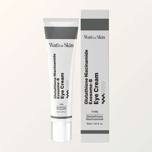 Tubos de crema para ojos coreana K-Beauty Whatiforskin Glutathione Niacinamide Exosome B, hecha en Corea - Product Image 1