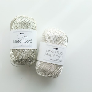 Linea Metal Cord Poly Metallic Crochet <b>Yarn</b> for Hand Knitting 70g Ball chunky <b>polyester</b> <b>yarn</b> Hand Knitting <b>Yarn</b> - Product Image 6