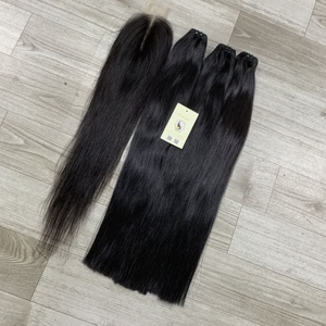 ผมแท้สีดำธรรมชาติมัดตรงธรรมชาติพร้อมผมมนุษย์ชาวเวียดนาม - Product Image 2