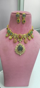 Conjunto de collar de calidad premium, perfecto para fiestas, bodas, ocasiones festivas, ligero, hermoso, único, diseño clásico. - Product Image 3