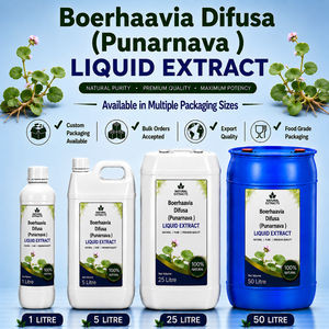 Natural Extracts Boerhaavia Difusa Punarnava Liquid Extract 1 5 25 50 Litre Natural Immune Support <b>Herbal</b> <b>Supplement</b> - Product Image 1