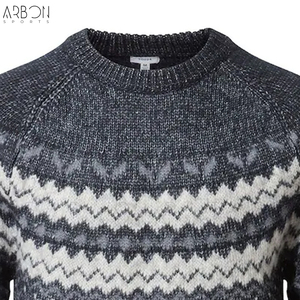 Pull à col rond en laine mélangée de haute qualité pour l'hiver, fournisseur fiable avec logo personnalisé, fabrication de pulls tricotés de haute qualité - Product Image 6