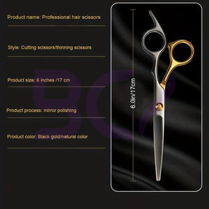 Ciseaux de barbier ergonomiques texturés en acier inoxydable 6,5 pouces, affûtés à la main, pour usage domestique et professionnel – Nouveau produit tendance à prix de gros - Product Image 4