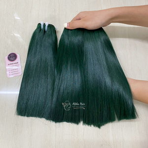 Extensiones de Cabello Humano Real Remy Vietnamita Liso Natural de Alta Calidad, Marca Alpha Hair, Doble Trama, Todos los Colores - Product Image 4