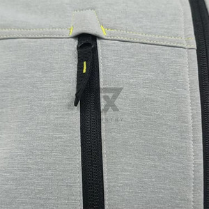 Vestes softshell personnalisées pour hommes, grises, pour le camping en plein air, manteaux thermiques imperméables, veste softshell - Product Image 5
