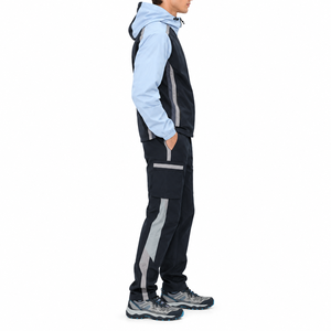 <b>Men</b>’s Hooded Windbreaker Tracksuit <b>Set</b> Lightweight Zip Jacket Cargo Jogger Pants Outdoor Sportswear 2 Piece <b>Set</b> - Product Image 3
