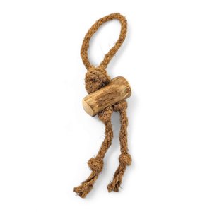 Cuerdas trenzadas con nudos para cachorros, juguetes de arrastre, diseño personalizado, juguetes para masticar para perros, juguete de fibra de coco para la dentición. - Product Image 3
