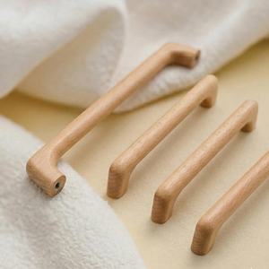 Handmade Wooden Finger <b>Pull</b> Natural Wood Cabinet Handle Rustic Minimal <b>Drawer</b> <b>Pull</b> Smooth Oak Furniture Handle Contemporary Wood - Product Image 1