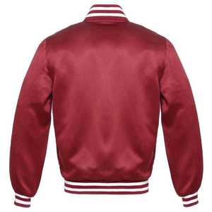High Quality Cheap Price Custom Logo Satin Varsity Jackets New Arrival Streetwear Style <b>Men</b> Bomber Jackets - Product Image 2